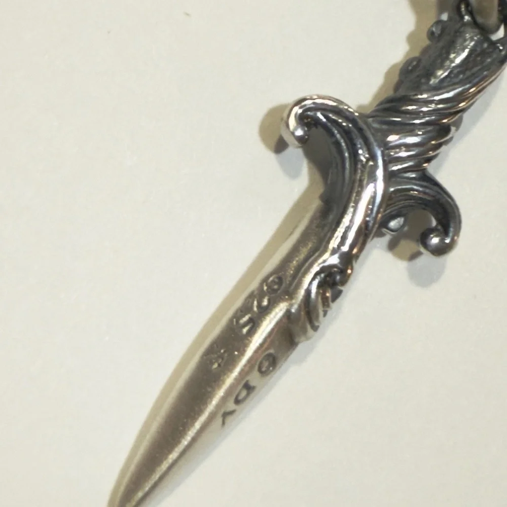 David Yurman Sterling Silver Dagger Pendent